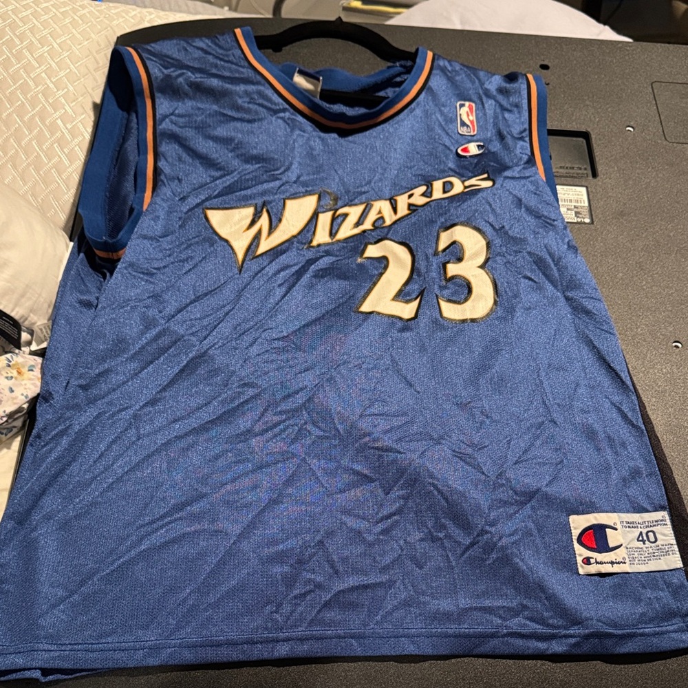 Champion Blue and Gold Basketball Jersey